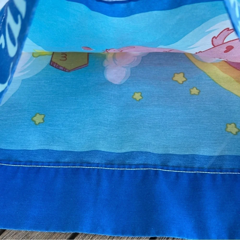 VTG Franco Care Bears Standard Pillowcase Set Rainbow Trail Catch Some Fun GUC